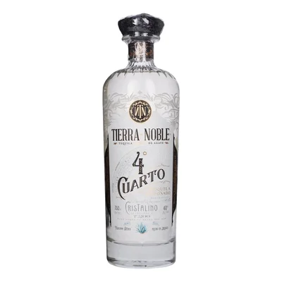 Tequila Tierra Noble 4 Cuarto Reposado Cristalino 750 Ml
