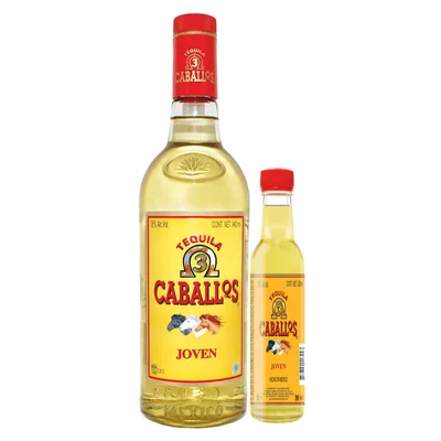 Tequila Tres Caballos Joven 940 ml + Ánfora 250 ml
