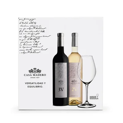 Vap Vino Tinto 3V y Vino Blanco 2V 750 ml Mas Copa