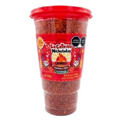 Vaso Escarchado para Michelada La Catrina Micheladas Sabor Chamoy Artificial 100 g