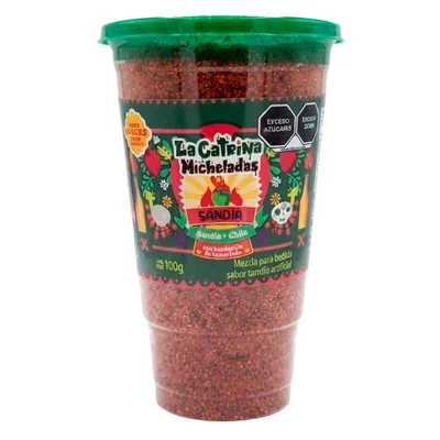 Vaso Escarchado para Michelada La Catrina Micheladas Sabor Sandía Artificial 100 g