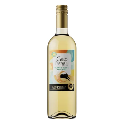 Vino Blanco Gato Negro Dulce Chile 750ml