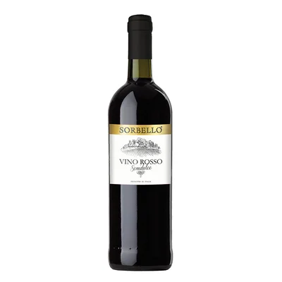 Vino de mesa Tinto Sorbello Semi-dulce 750 ml