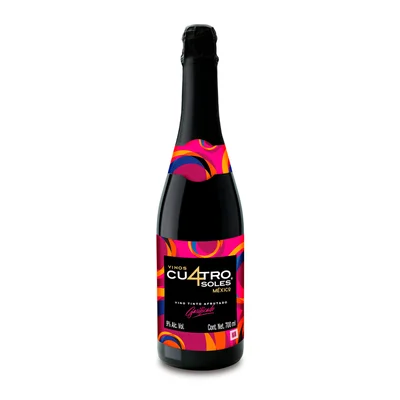 VINO ESPUMOSO 4 SOLES TINTO 700ML