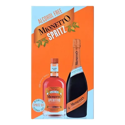 Vino Espumoso Mionetto Spritz sin Alcohol 750ml y Aperitivo Mionetto Spritz 500ml