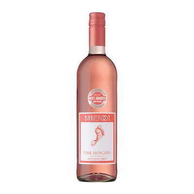 Vino Rosado Estadounidense Barefoot Pink Moscato 750ml
