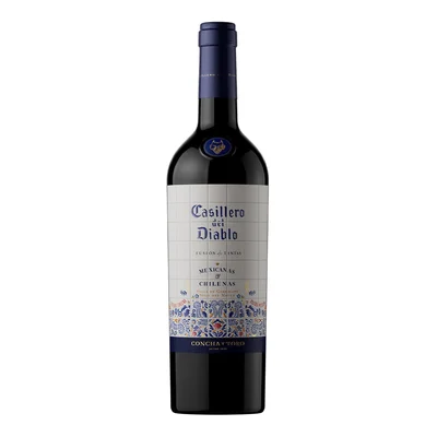 VINO TINTO CASILLERO DEL DIABLO FUSION MX-CHILE  FUSION DE TINTAS  750ML