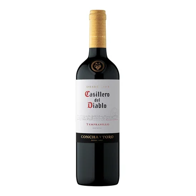 VINO TINTO CASILLERO DEL DIABLO RESERVA TEMPRANILLO 750ML