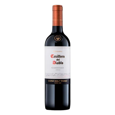 Vino Tinto Chileno Casillero Del Diablo Carmenere 750ml