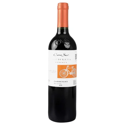 Vino Tinto Chileno Cono Sur Bicicleta Carmenere de 750ml