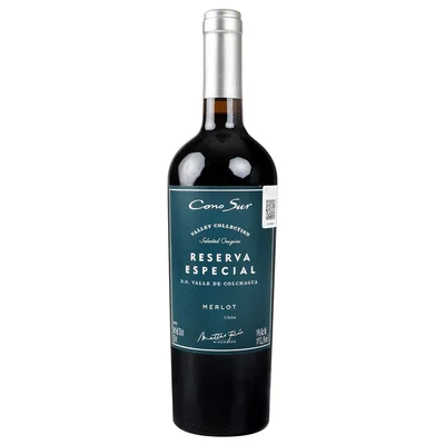 Vino Tinto Chileno Cono Sur Reserva Merlot de 750ml