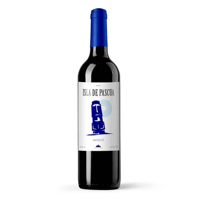 Vino Tinto Chileno Isla de Pascua Merlot de 750ml