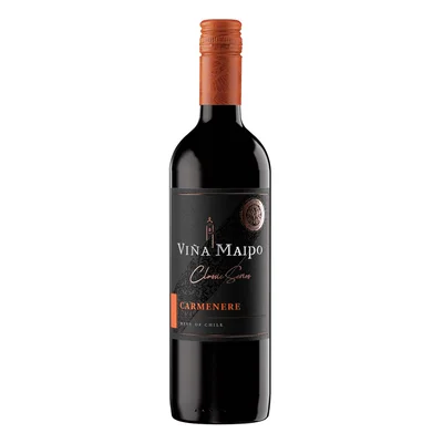 Vino Tinto Chileno Maipo Classic Carmenere 750ml