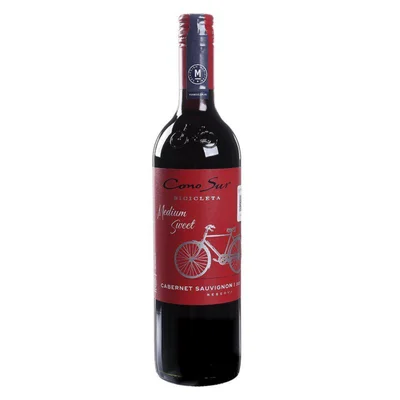 Vino Tinto Cono Sur Bicicleta Sweet Medium Cab Sauv de 750 ml