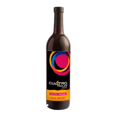 Vino Tinto Cuatro Soles Afrutado 750ml