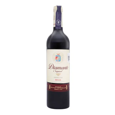 Vino Tinto Español Diamante Crianza de 750ml