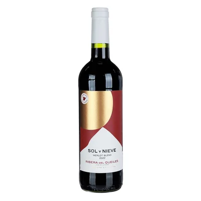 Vino Tinto Español Sol y Nieve Merlot Ribera del Queiles 750ml