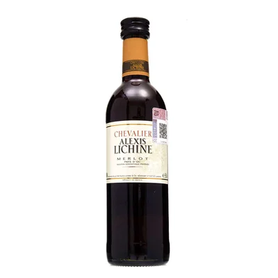 Vino Tinto Francés chevalier Alexis Lichine 250ml Merlot.
