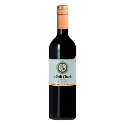 Vino Tinto Frances Le Petit Chavin Merlot sin Alcohol 750ml