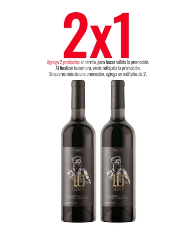 Vino Tinto GOAT 10 Primitivo IGT 750 ml