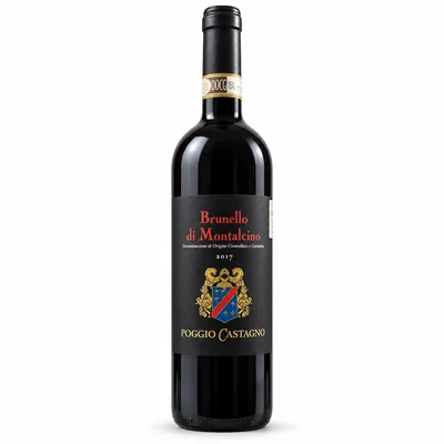 Vino Tinto Poggio Castagno Brunello di Montalcino DOCG 2017 750 ml
