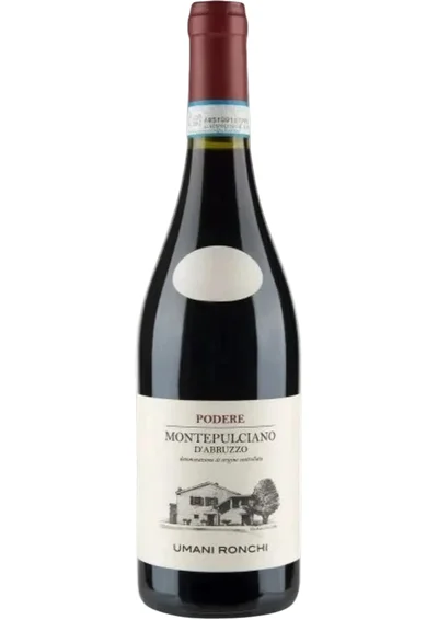 Vino Tinto Umani Ronchi Podere Montelpulciano D'abruzzo 750 mL (OFERTA EXCLUSIVA EN LÍNEA)