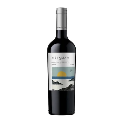 VINO TINTO VISTAMAR RESERVA MERLOT 750 ML