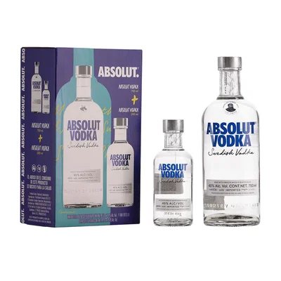 Vodka Absolut Azul 750 ml C/200ml