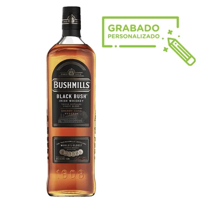 Whiskey Bushmills Black Bush 750 ml Grabado
