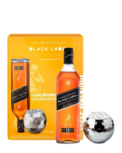 Whisky Black Label con Esfera 750 ml