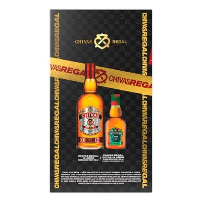 Whisky Chivas Regal 12 años 750ml + Whisky Chivas Regal 13 años 200ml