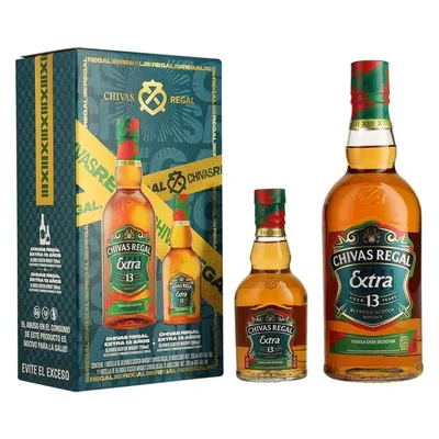 WHISKY CHIVAS REGAL 13 AÑOS 750ML + CHIVAS 13 200ML