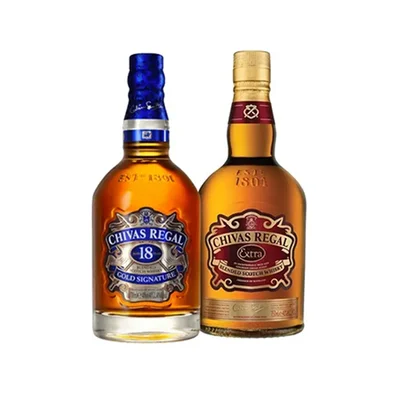 WHISKY CHIVAS REGAL 18 AÑOS 750ML + WHISKY CHIVAS REGAL EXTRA 750ML