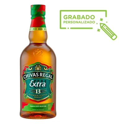 Whisky Chivas Regal Extra 13 Años Tequila 750 ml Grabado