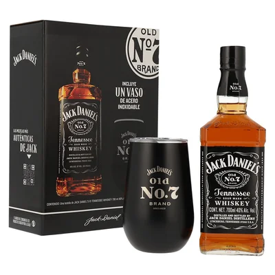 Whisky Jack Daniels 700 ml C/Vaso De Acero