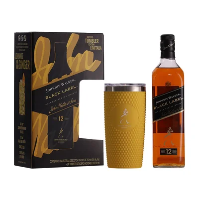 Whisky Johnnie Walker Black 12A 750 ml C/Termo