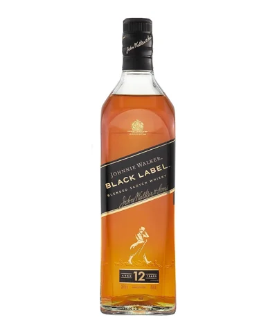 Whisky Johnnie Walker Black Label Blended Scotch 1 L