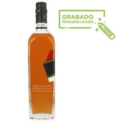 Whisky Johnnie Walker Green Label 15 Años 700 ml Grabado
