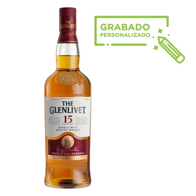 Whisky The Glenlivet 15 Años 700 ml (Grabado)