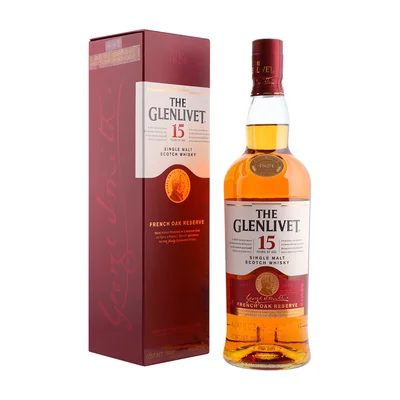 WHISKY THE GLENLIVET 15 AÑOS 750ML