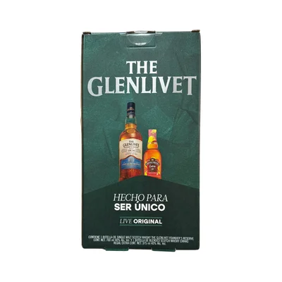 Whisky The Glenlivet Founders 750 ml. + Chivas Regal Extra 13 Años Sherry 375 ml.