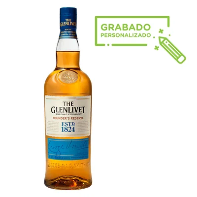 Whisky The Glenlivet Founders Reserva 700 ml Grabado